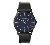 Sekonda orologio al quarzo con display analogico e cinturino in pelle nera 3536.27