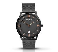 Sekonda Orologio Analogico Unisex con Cinturino in Placcato in Acciaio Inox 1187.27