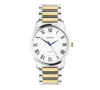 Sekonda Orologio classico da uomo Beaumont da 40 mm in due tonalità con cinturino in lega bicolore e quadrante bianco