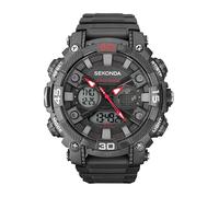 Sekonda Orologio da Polso, Digitale, Uomo, Plastica, Nero
