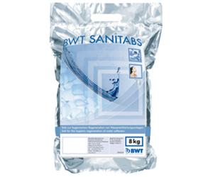 Sel régénérant BWT AQA à effet hygiénique, Sanitabs, 8kg, 94241, 94241