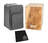 Sela Cajon Maestro Olea SE-MC1 con custodia e cuscino Keepdrum