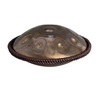 Sela Journey F# Integral Handpan da viaggio, qualità artigianale di alta qualità, strumento a percussione in acciaio inox, custodia imbottita, Pantam SE 305, specchio in acciaio inox dorato