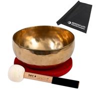 Sela SE 263 - Campana tibetana Harmony Singing Bowl, Strumento Musicale, 19 cm, con bacchetta, sacchetto di cotone, anello in feltro + panno in microfibra Keepdrum