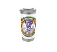 Selassie Emperor Portrait Classic Postage Stamp Ethiopian Bicchiere termico in acciaio inox doppia parete