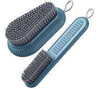 Selaurel Spazzola per la pulizia con setole morbide, per bucato, biancheria intima, scarpe, facile da impugnare, per piani di lavoro, vasche da bagno (blu)