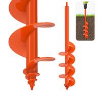 SELAWARE Punta a coclea per la piantumazione 10,2x61cm, punta a coclea da giardino robusta, adatta a una punta a trapelo esagogonale da 3/8 di pollice, escavatore per il foro a palo serpente per fiori