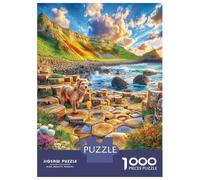 Selciato del gigante_ Regno Unito Puzzle 1000 Pezzi, Jigsaw Puzzle Ad Alta Difficoltà Regali Per Adulti E Adolescenti, Home Giochi 38x26cm/1000pcs