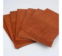 SELCOA - Pezzi di Pelle Bovina Vera da 5mm di Spessore, Pelle di Mucca Concia al Vegetale, Pelle di Mucca Piena Grana, Artigianato in Pelle di Mucca Concia al Vegetale