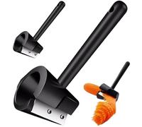 Sele per pelapatrice di bigodino vegetale, pliscia a spirale in acciaio inossidabile da 2 pezzi per carota, taglia a doppia forma per cucina