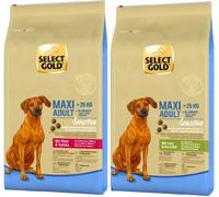 SELECT GOLD Kit Multigusto 2x12KG Sensitive Maxi Dog Cavallo+Anatra MIX MULTIGUSTO
