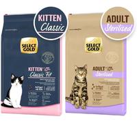 SELECT GOLD Kit Transizione 2x7KG Kitten Sterilized Cat POLLAME E RISO