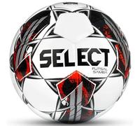 SELECT Samba V22 Pallone da Futsal, Senior, Bianco/Nero/Rosso, Senior (Taglia 4)