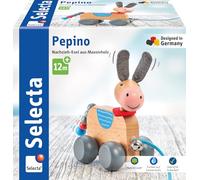 Selecta 62102 Pepino, giocattolo da traino, in legno, 13 cm