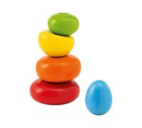 Selecta - Giocattolo da impilare “Wackelsteine”, in legno, 6 cm, 62009