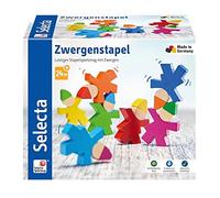 Selecta - Giocattolo da impilare “Zwergenstapel” in legno, 7 pezzi, 62039
