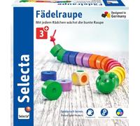 Selecta - Gioco con bruco e dadi, da infilare, in legno, 63005