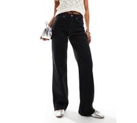 Selected - Alice - Jeans a fondo ampio neri-Nero W32