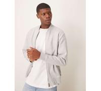 Selected - Bomber in jersey grigio chiaro XS
