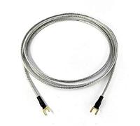 Selected Cable Cavo di terra da 5 m per mixer, giradischi dispositivi fonofoni con connessione a terra con terminali per forcella placcati oro, cavo di terra trasparente argentato, schermatura