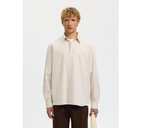 SELECTED Camicia beige / bianco Uomo SELECTED L