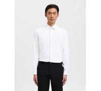 Selected Homme - Slhslim-Performance Shirt Ls Noos Bianco - Abbigliamento XXL Bianco