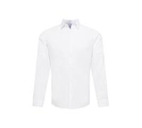 Selected Homme - Camicia a maniche lunghe in misto lino bianca-Bianco XXL