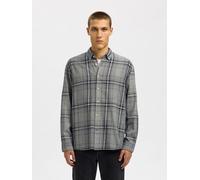 SELECTED Camicia blu / grigio Uomo SELECTED M