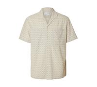 SELECTED Camicia crema / grigio Uomo SELECTED M crema / grigio
