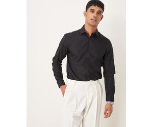 Selected - Camicia elegante facile da stirare slim fit nera-Nero S