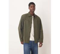 Selected - Camicia giacca in 100% cotone verde con tasche XS