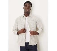 Selected - Camicia giacca oversize crema a quadri-Bianco S