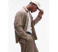Selected - Camicia giacca testurizzata color crema-Bianco M