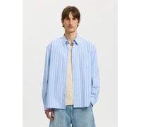 SELECTED Camicia navy / blu chiaro / bianco Uomo SELECTED L