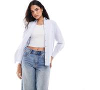 SELECTED FEMME Camicia da donna 'Nova' blu colomba / bianco, Taglia XS