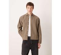 Selected - Camicia oversize squadrata marrone a quadri XL