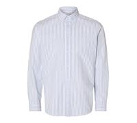 SELECTED Camicia 'Rick' zappiro / blu chiaro / bianco Uomo SELECTED S