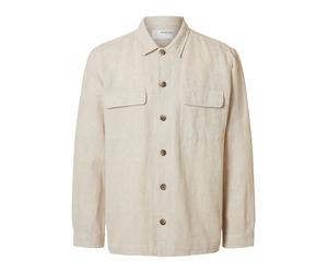SELECTED Camicia 'SLH-Leroy Sun' stucco Uomo SELECTED L