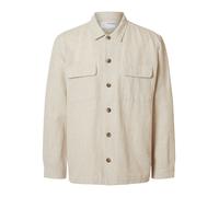 SELECTED Camicia 'SLH-Leroy Sun' stucco Uomo SELECTED S