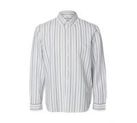 SELECTED Camicia 'SLHCLAY' grigio / bianco Uomo SELECTED XS