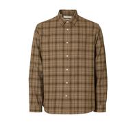 Selected Noah Regular Fit Long Sleeve Shirt Marrone M Uomo