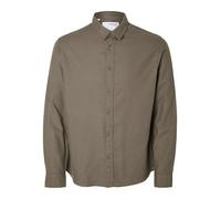 SELECTED Camicia 'SLHOwen' marrone scuro Uomo SELECTED L marrone scuro