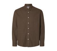 SELECTED Camicia 'SLHREGNOAH' marrone scuro Uomo SELECTED XXL