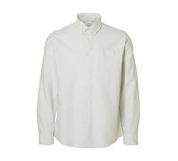 SELECTED Camicia 'SLHRick' beige / bianco Uomo SELECTED M