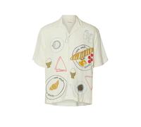 SELECTED Camicia SLHRLXHOTEL AMOUR PRINT crema | L
