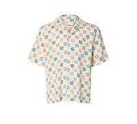 SELECTED Camicia SLHRLXHOTEL AMOUR STAMPS AOP crema | S