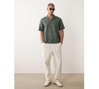 Selected - Camicia verde testurizzata a quadri L