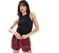 Selected - Canotta nera a coste-Nero XL