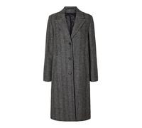 SELECTED FEMME Cappotto di mezza stagione 'New Alma' grigio / nero, Taglia M