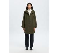 Selected - Cappotto verde edera 36